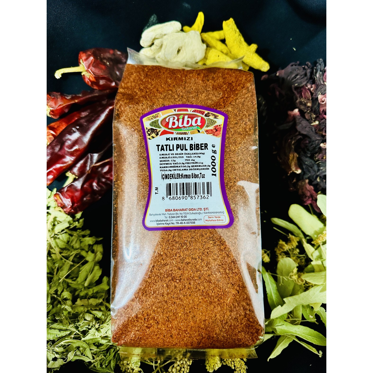 Tatlı Pul Biber 1000 Gr